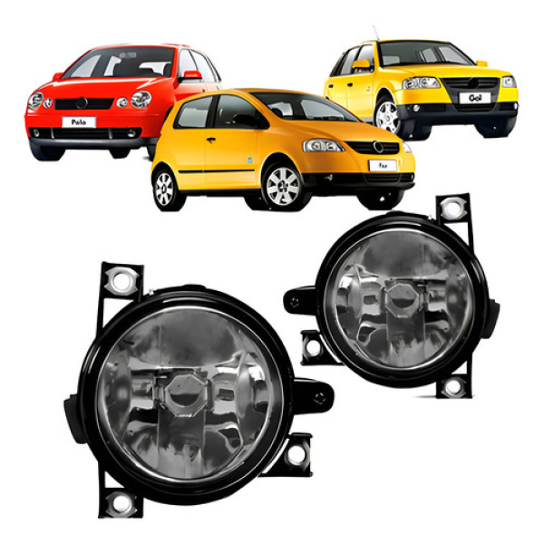 Par Farol Milha Auxiliar Gol Polo Fox G4 2004 05 06 07 2008