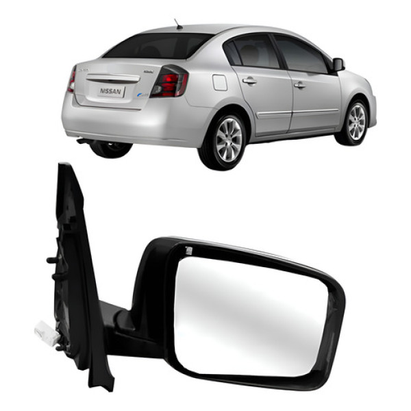 Retrovisor Sentra 2010 A 2012 Elétrico (cabeça Quadrada)