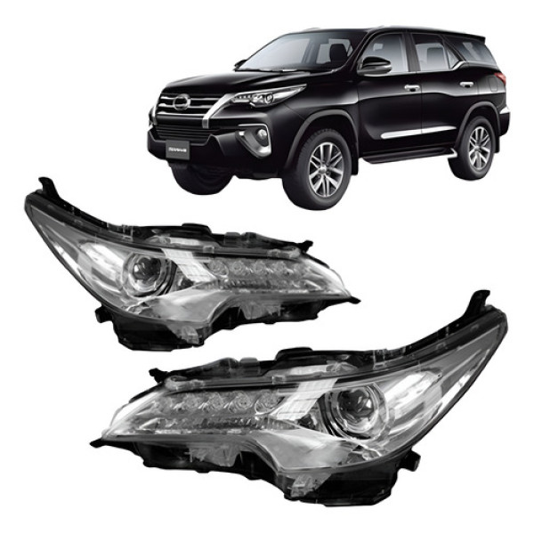 Par Farol Elétrico Hilux Sw4 C/ Led 2016 A 2021
