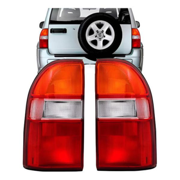 Par Lanterna Traseira Tracker 1998 A 2006 Tricolor