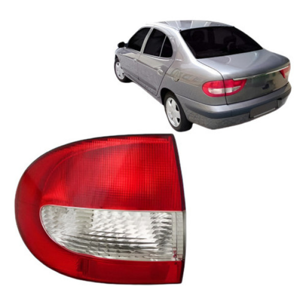 Lanterna Megane 2000 A 2005 Traseira Sedan Lado Esquerdo