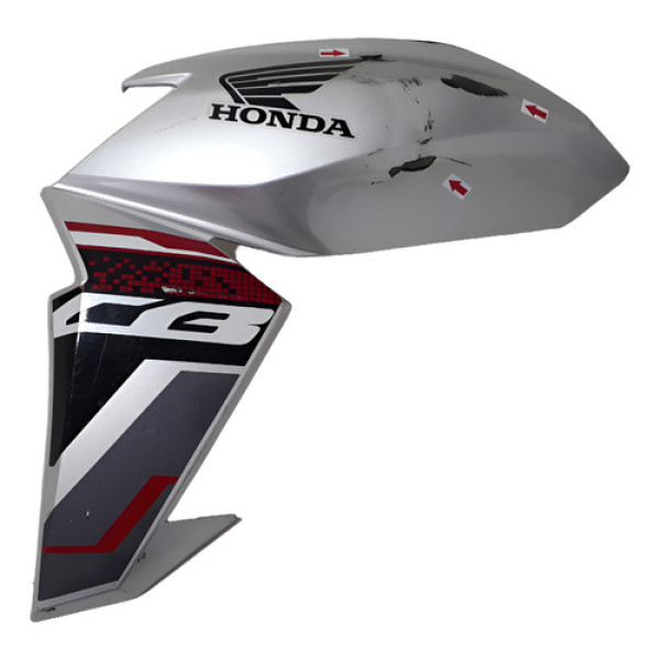 Carenagem Aba Tanque Cb 250 Twister 16/22 L/e Quebrada 59201 Prateado