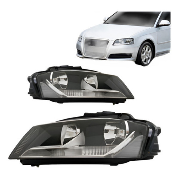 Par Farol Audi A3 2008 2009 2010 2011 2012 Elétrico C/ Moto