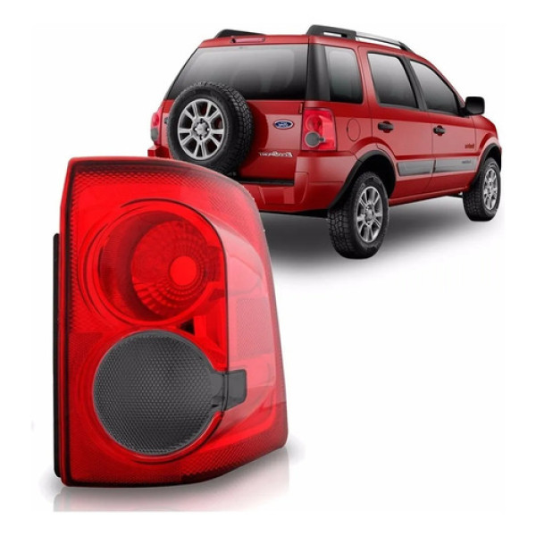 Sinaleira Traseira Ecosport Fume 2008 09 10 11 2012 Lado