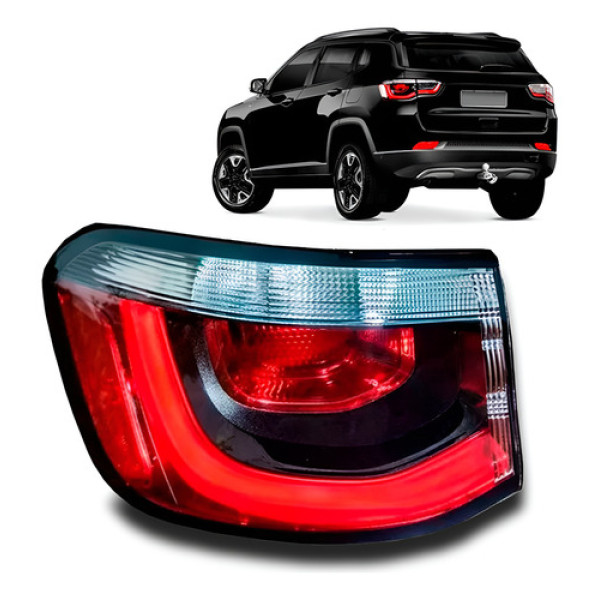 Lanterna Traseira Jeep Compass 2017 A 2018 C/ Led C/garantia