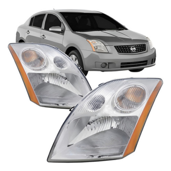 Par Farol Sentra 2007 2008 2009 2010 Cromado