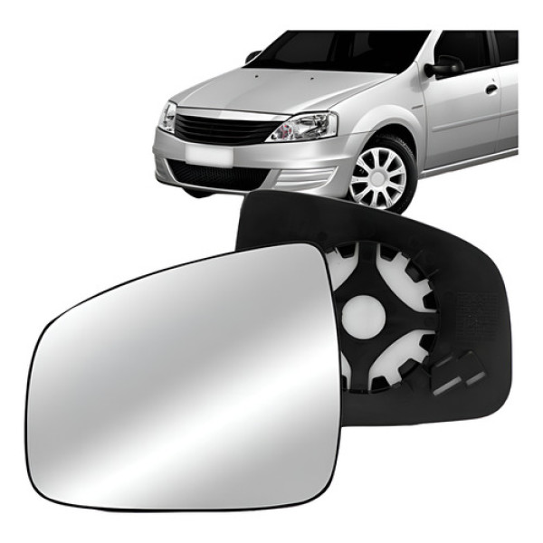 Lente Retrovisor Logan 2009 10 11 12 13 2014 S/ Aquecimento