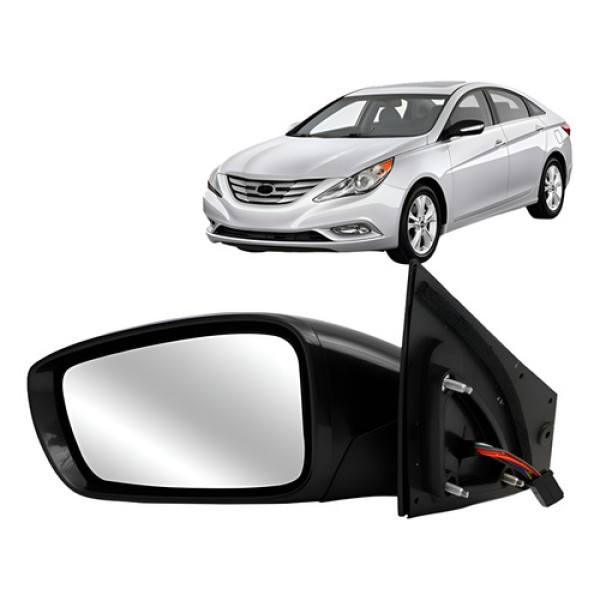 Retrovisor Sonata 2011 A 2014 Eletrico Retratil Com Pisca