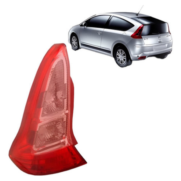 Lanterna Traseira C4 2006 A 2007 Sport Vtr Vermelha/rosa