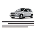 Friso Lateral Fino Corsa 4pts 1994 96 97 98 99 4 Peças Pret