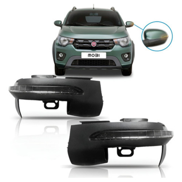 Seta Retrovisor Fiat Mobi 2014 2015 2016 2017 2018 Completo