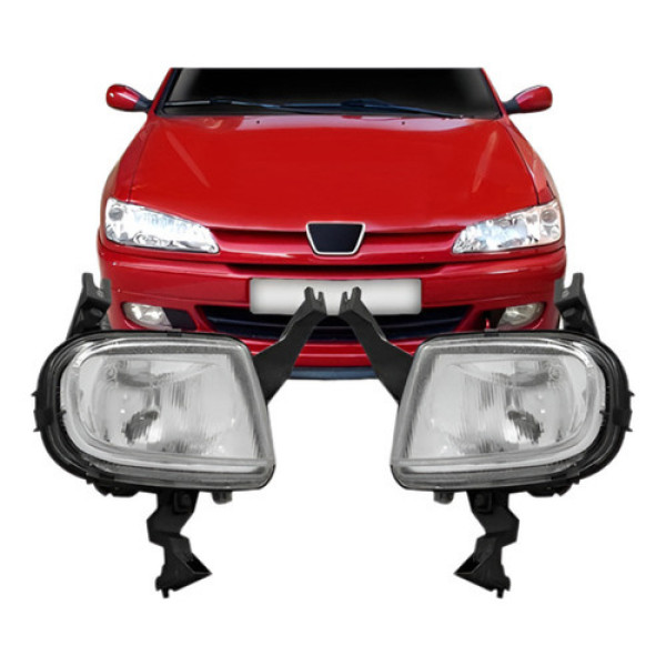 Par Farol De Milha Auxiliar Peugeot 306 1997 1998 1999