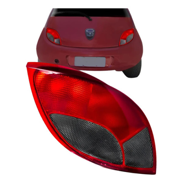 Lanterna Traseira Ford Ka 1997 98 1999 2000 2001 Fume Lado