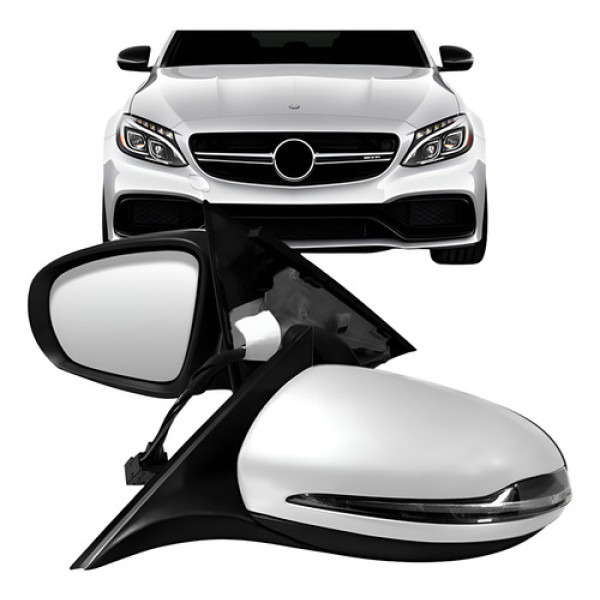 Retrovisor C180 C200 2015 A 2018 Com Pisca E Aquecimento