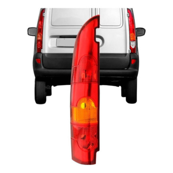 Lanterna Traseira Kangoo Furgao 2003 A 2012 Bicolor Ré Verm