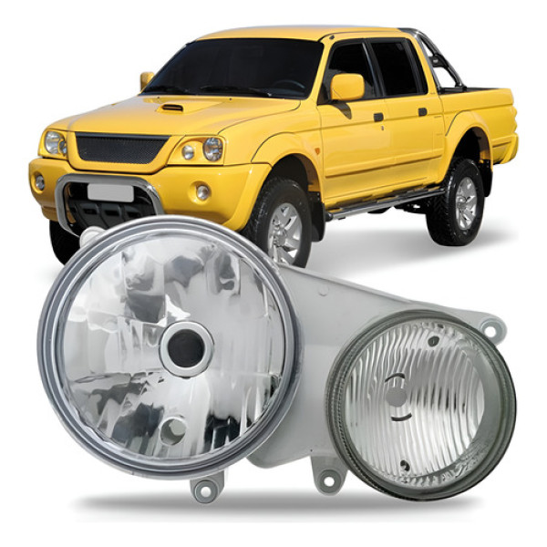 Farol L200 2003/2010 Pajero Sport 2004/11 Foco Duplo Oferta Direito/passageiro