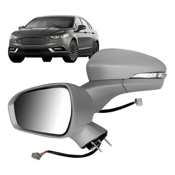 Espelho Retrovisor Fusion 2015 16 17 2018 Eletrico Retratil.