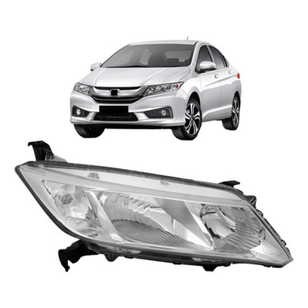 Farol Para Honda City 2014 2015 2016 Manual