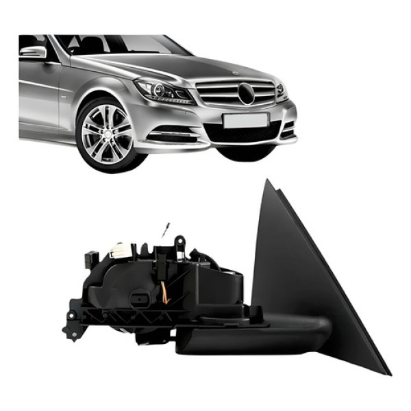 Retrovisor Mercedes C180 2008 A 2014 Eletrico Sem Capa