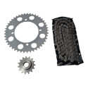 Kit Relação Xt600 Xt 600 95/04 (aço 1045) 45/15 520hx108 Cinza