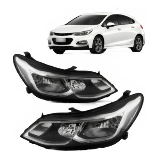 Par Farol Cruze 2017 A 2022 Manual S/ Led S/ Projetor