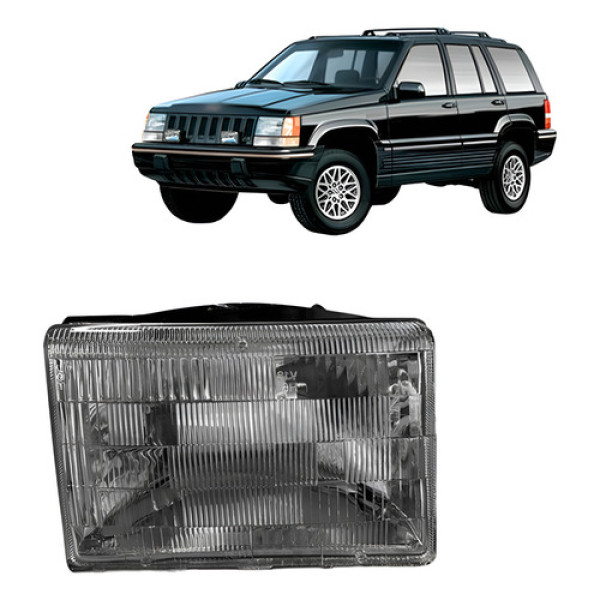 Farol Cherokee 1993 1994 1995 1996 1997 1998 Lente Acrílico
