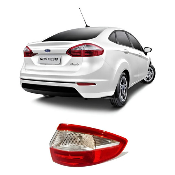 Lanterna Traseira Lado New Fiesta Sedan 2014 A 2017 Canto