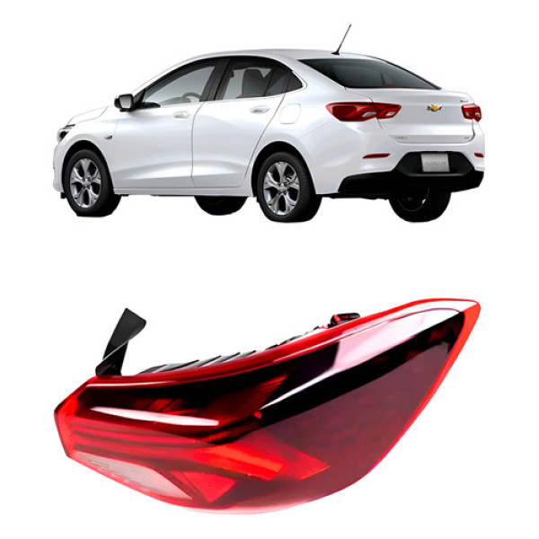 Lanterna Traseira Onix 2020 Até 2024 Canto Com Led