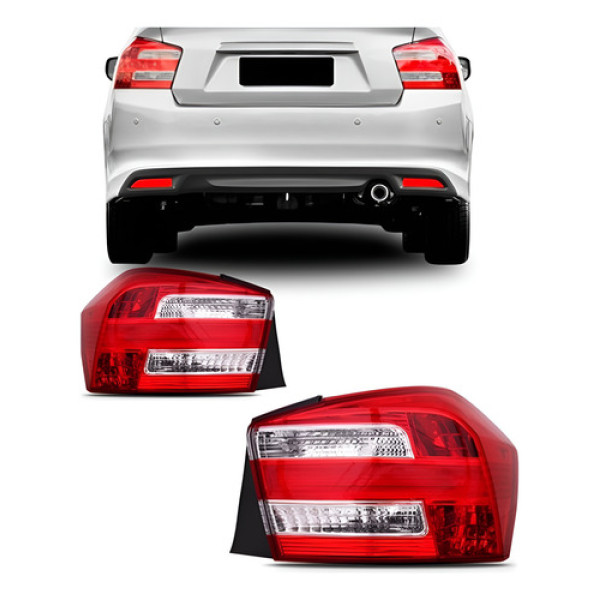 Lanterna Traseira City 2012 2013 A 2016