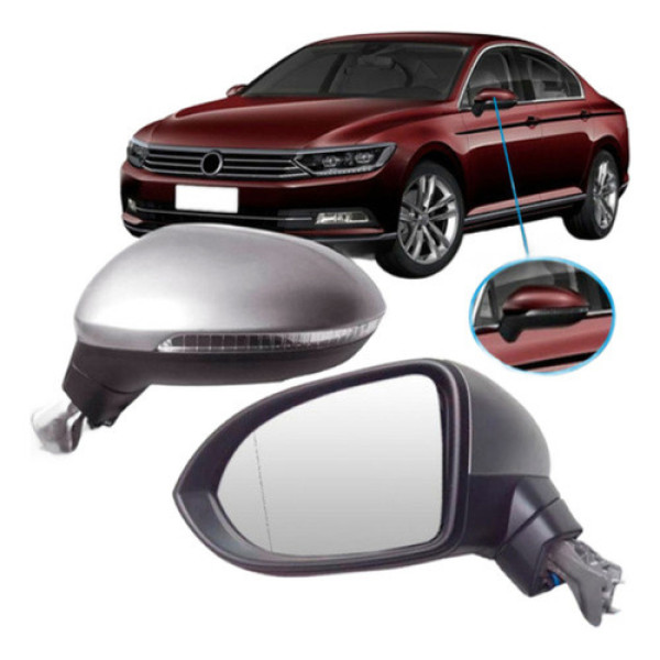 Par Retrovisor Eletrico Passat 2015 2016 2017 Com Pisca