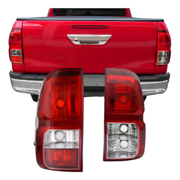 Jogo Sinaleira Traseira Hilux Srv 16/18 C/soquete Mod Koyto Ambos Lados