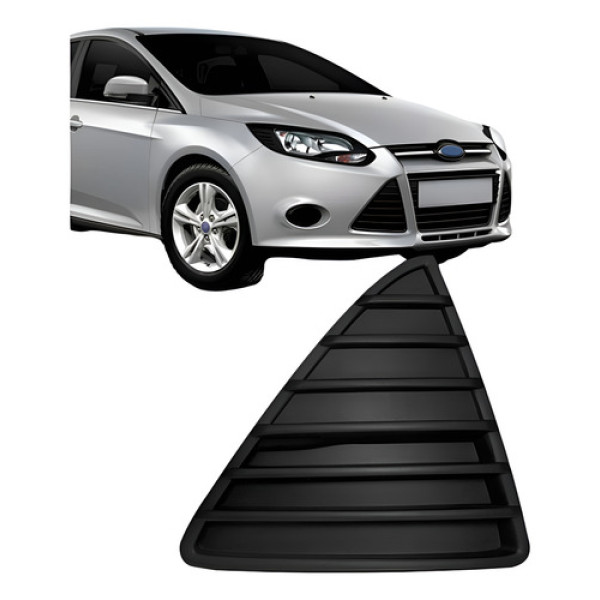 Grade Moldura Parachoque Dianteiro Focus 2014-2015 Preto Direito