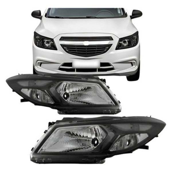 Par Farol Prisma 2012 13 14 15 2016 Manual Máscara Negra