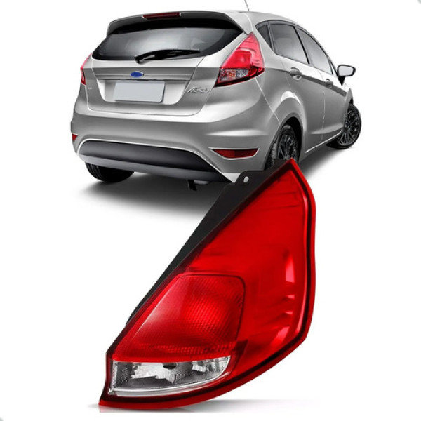 Lanterna Traseira New Fiesta Hatch 11 12 13 Mexicano Lisa