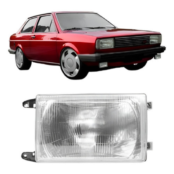 Farol Dianteiro Gol Voyage 1984 1985 1986 Cromado