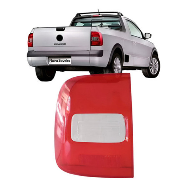 Lente Lanterna Traseira Para Vw Saveiro 2010 2011 A 2016