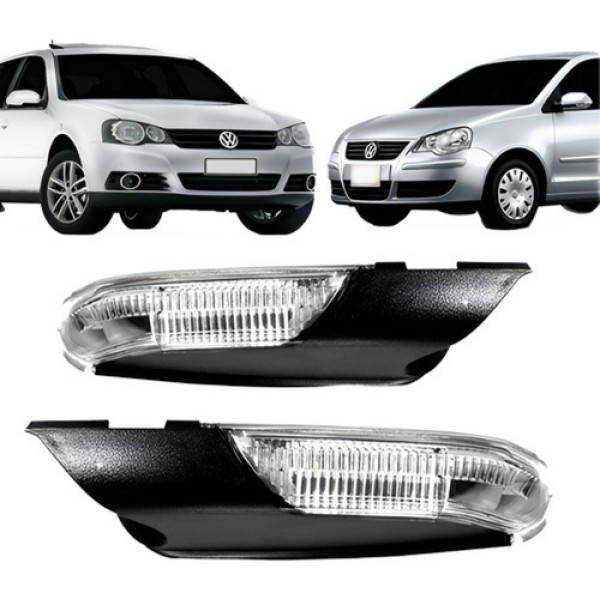 Par Pisca Retrovisor Golf Polo 2007 2008 2009 2010 2011