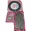 Kit Relação Transmissão Nx 400 Falcon Com Retentor Unibear Preto
