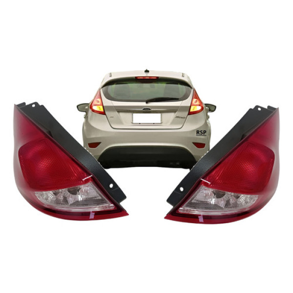 Par Lanterna Traseira New Fiesta Hatch 2014 2015 2016 2017 Ambos Lados Bicolor