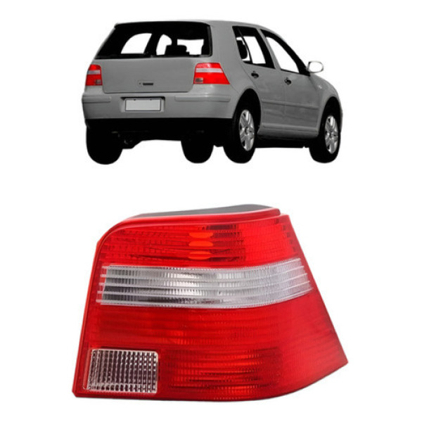 Lanterna Traseira Golf 1998 1999 2001 2002 03 A 2006 Cristal