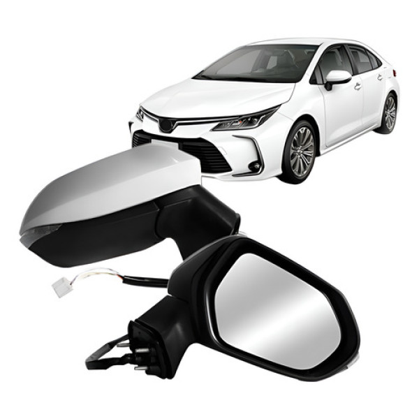 Retrovisor Corolla 2020 2021 Elétrico Retrátil Com Pisca