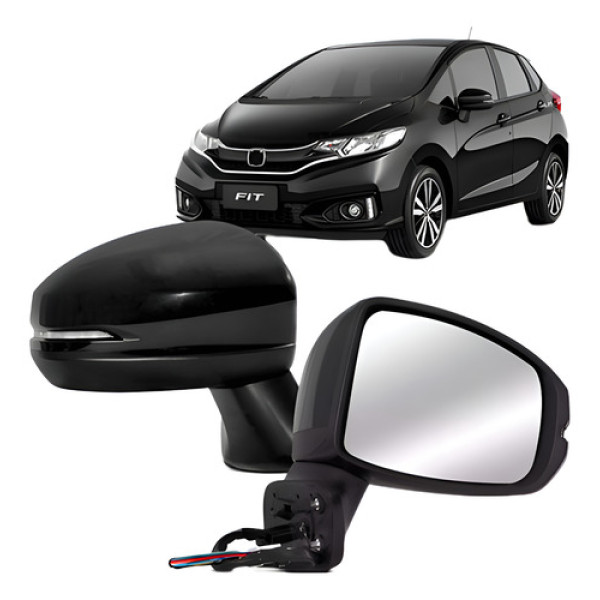 Par Retrovisor Elétrico Retrátil Fit/ Wrv 14 A 2021 C/ Pis