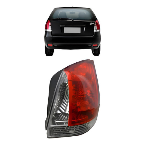 Lanterna Palio G3 04 A 08 2009 2010 2011 2012 2013 Fume Ld Direito/passageiro Vermelho