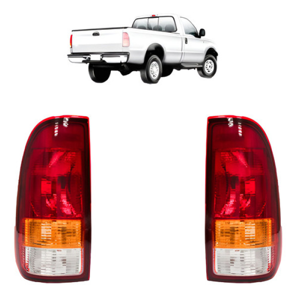 Par Lanterna Ford F250 1999 2000 A 2019 Tricolor Tyc