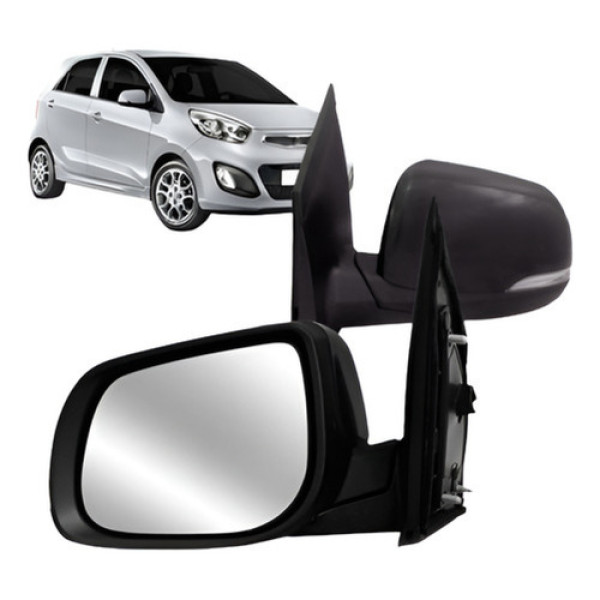 Par Retrovisor Eletrico Retratil C/pisca Picanto 2012 A 2015