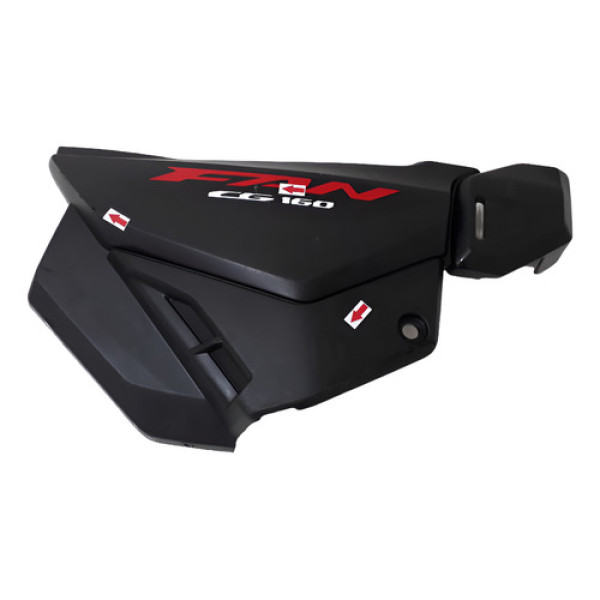 Carenagem Tampa Lateral Honda Cg 160 Fan 25/25 L/d Ori 59280 Preto