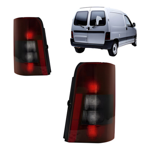 Par Sinaleira Traseira Berlingo 1996 1997 1998 A 2008 Fume Ambos Lados Fumê