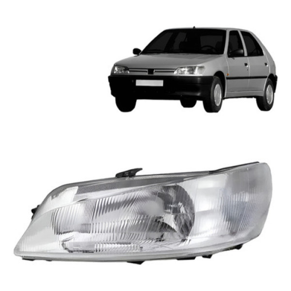 Farol Peugeot 306 1997 1998 1999 Raiado Novo