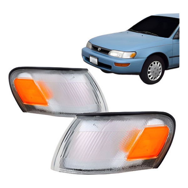 Par Pisca Seta Lanterna Dianteira Corolla 1993 1994 1995 Cristal