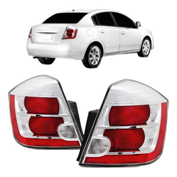 Par Lanterna Traseira Sentra 2007 2008 2009